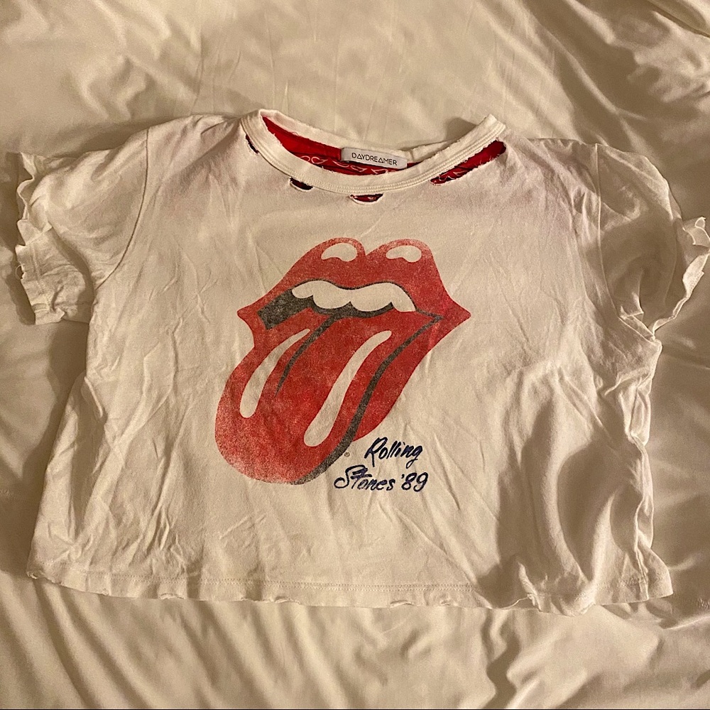 Daydreamer Rolling Stones crop tee